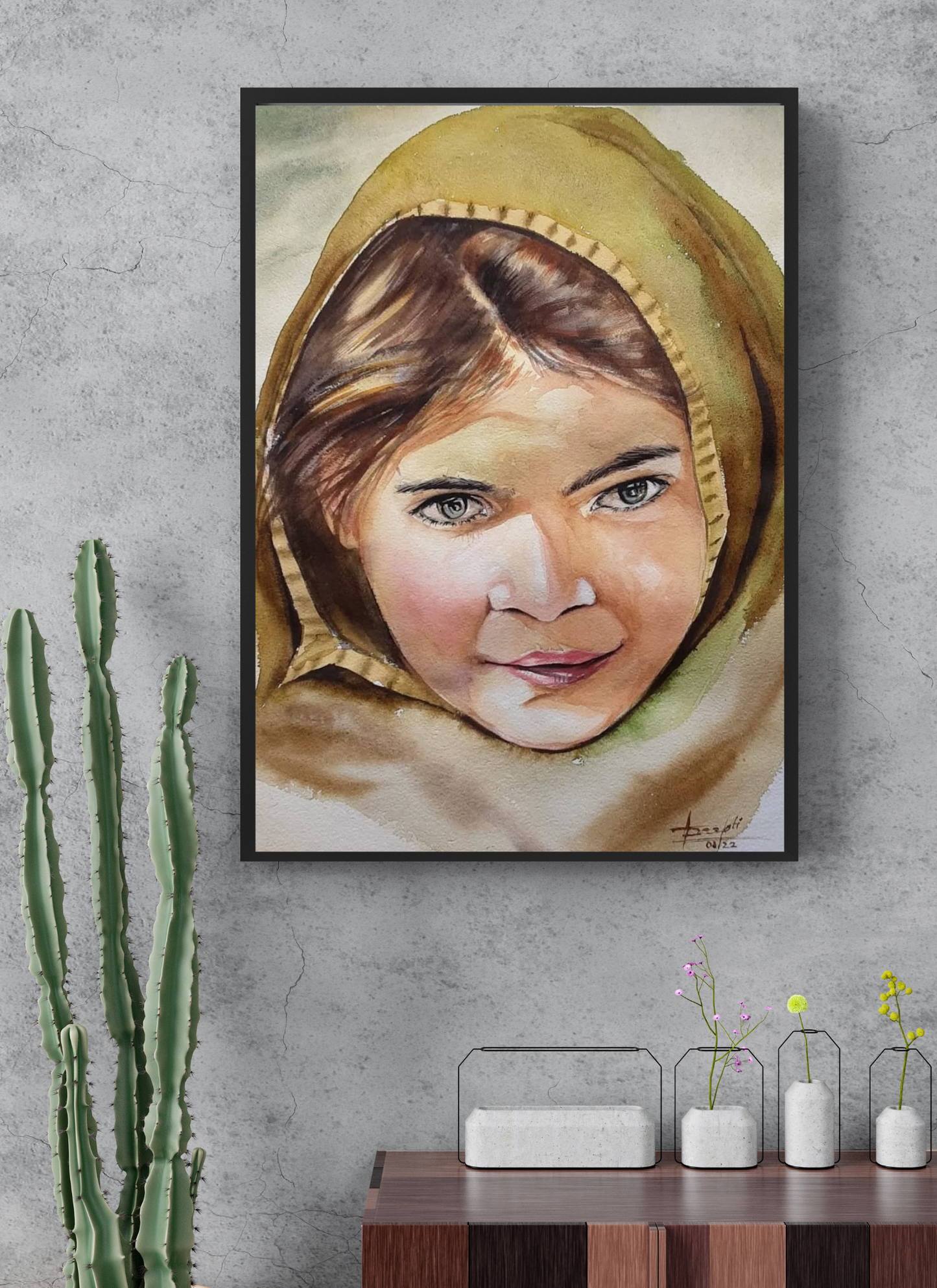 Innocence - Watercolor Portrait Wall Art