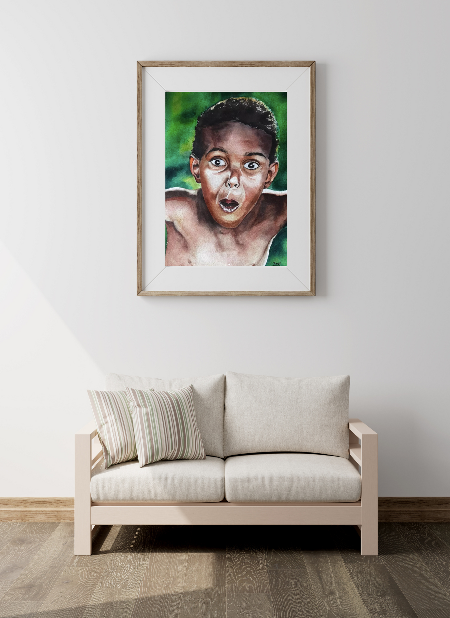 Playful - Watercolor Portrait Wall Art