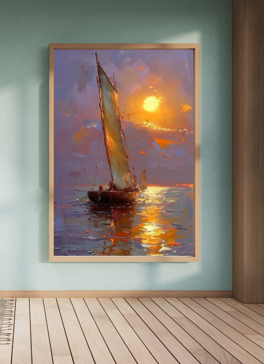 By the Sea - Boat Wall Art