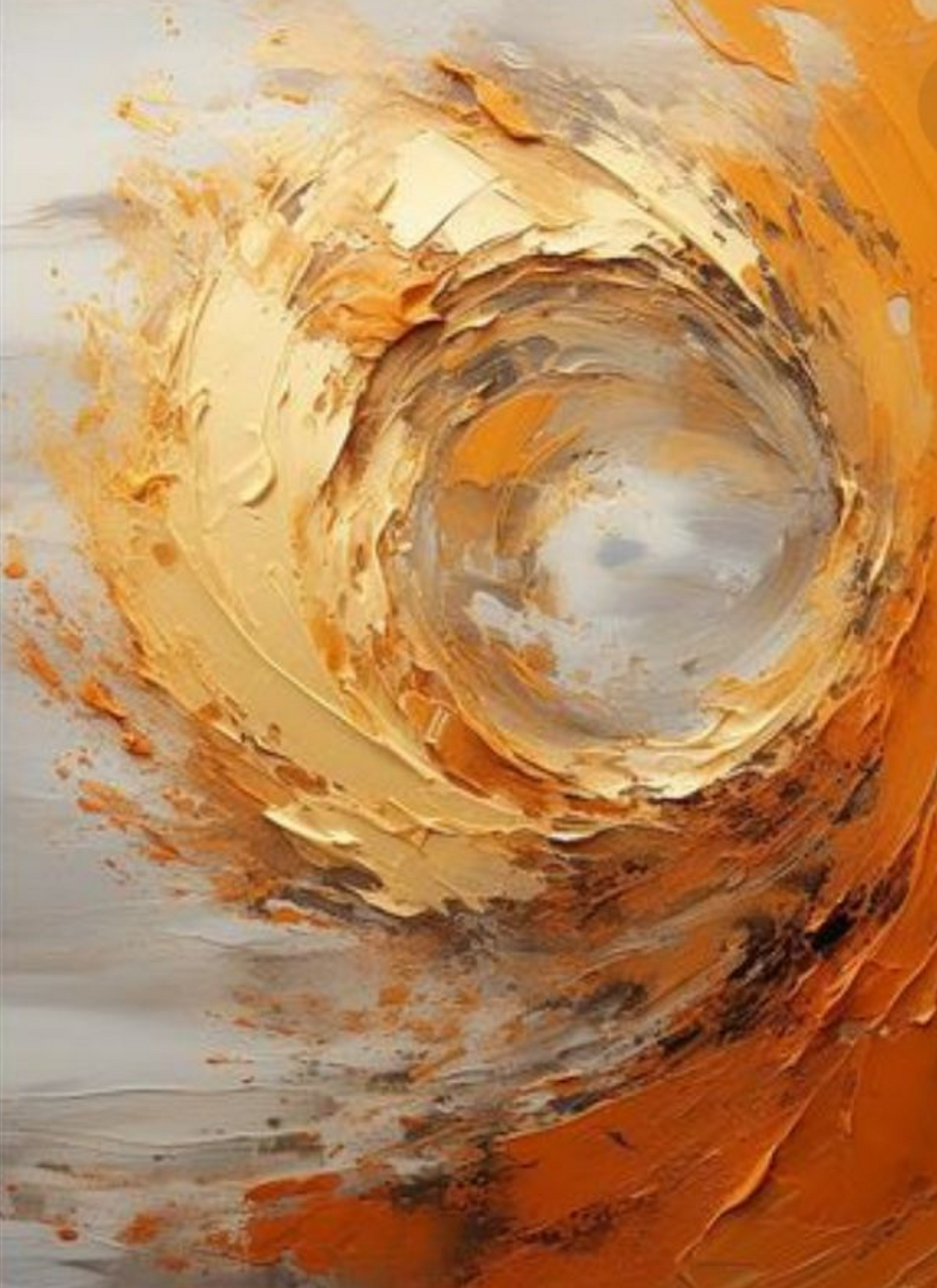 Circle of Energy II - Abstract Wall Art