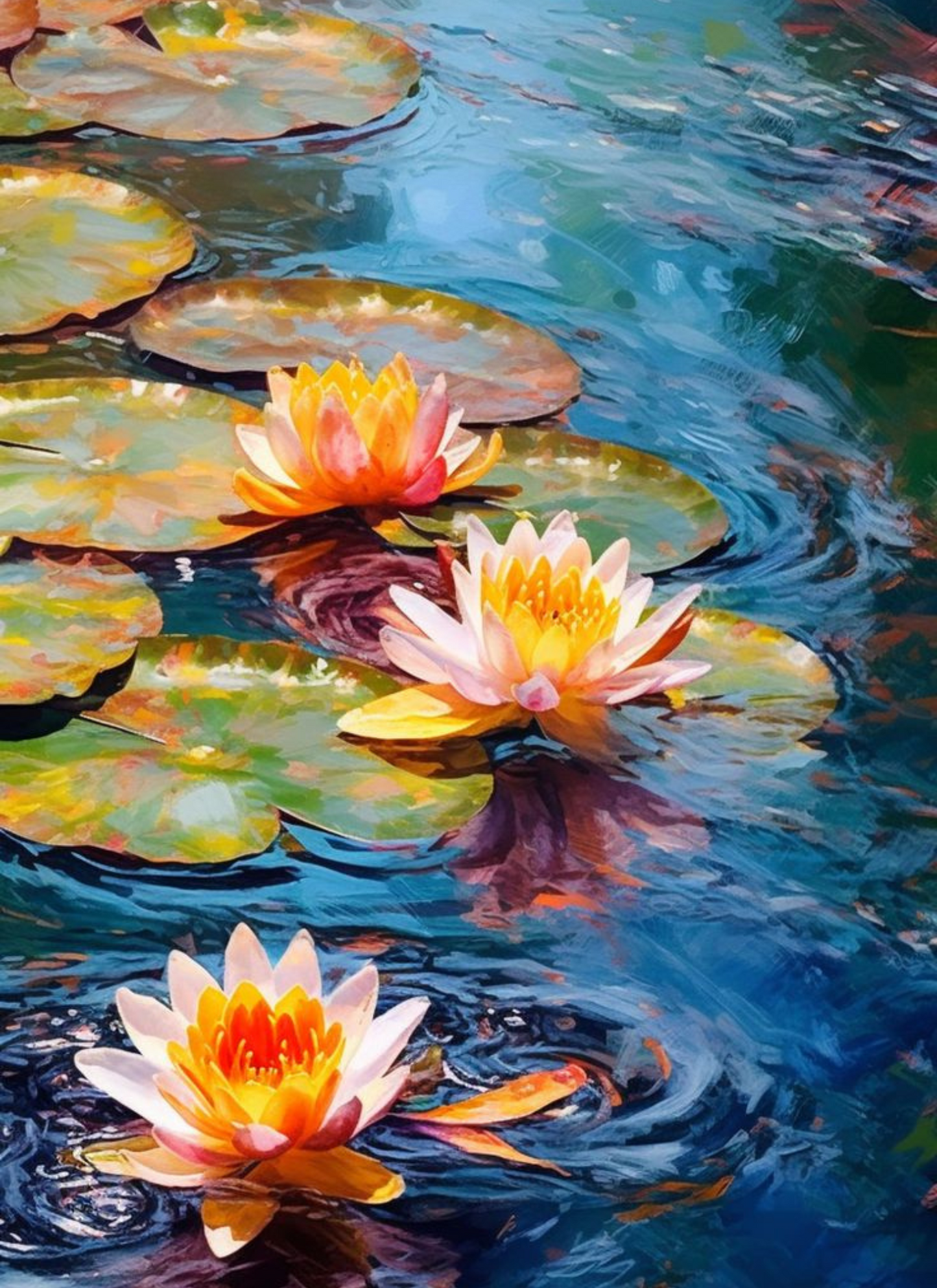 Water lillies - Still Water Wall Art